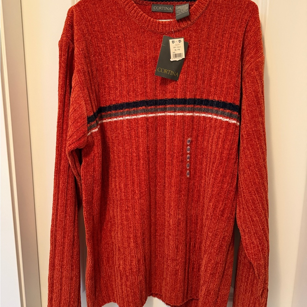 NWT Men's Brick Red or Rust Coloured Sweater XL
